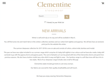 Tablet Screenshot of clementinedesign.com.au